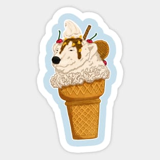 Polar Bear Ice Cream Sticker